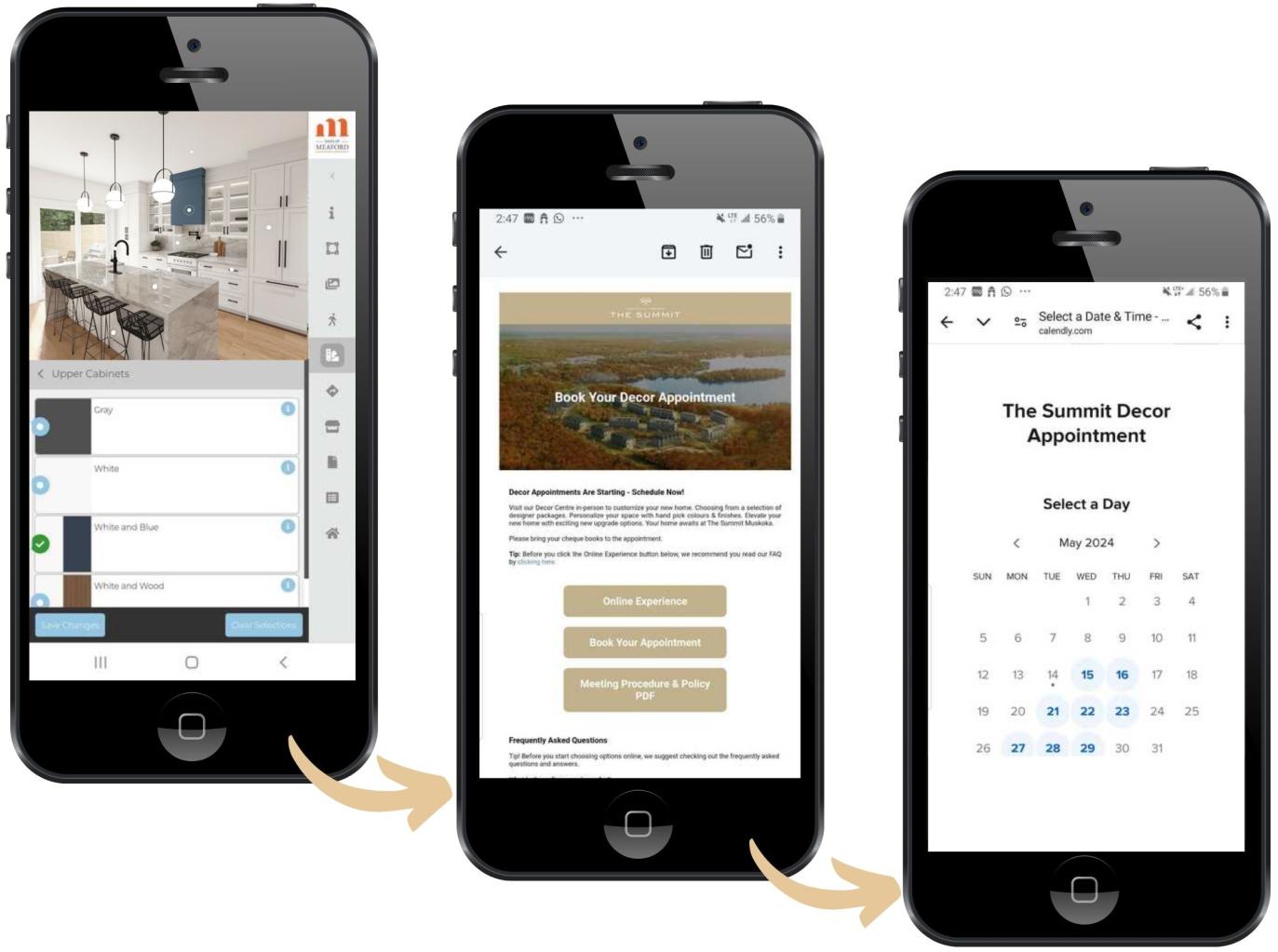 designgyde book a meeting on mobile